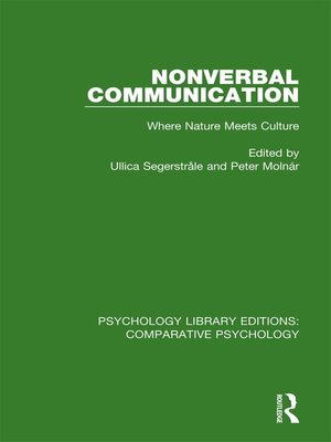 cover image of Nonverbal Communication